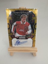 Dennis Bergkamp 1/5 Auto 23-24 Panini Prizm Breakaway Gold Prizm Auto