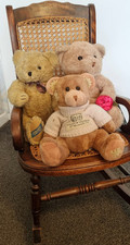 3 x Vintage Traditional Teddy Bears, Woods Of Windsor, Traditional Bear Collect