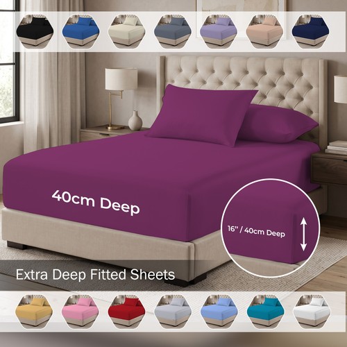 Extra deep fitted bed sheet - extra,