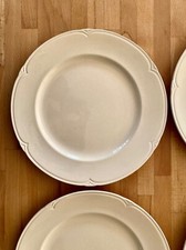 Morley Ware England Vintage Plain Salad Off White/Ivory Plates (Set of 5)