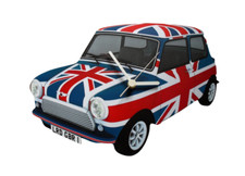 Union Jack Mini Cooper Clock -
