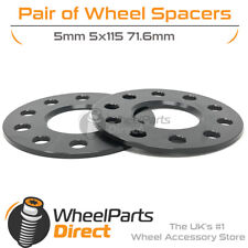 Wheel Spacers (2) Black 5x115