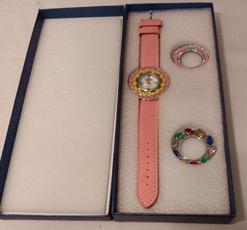 Boxed strada pink strap watch - boxed,