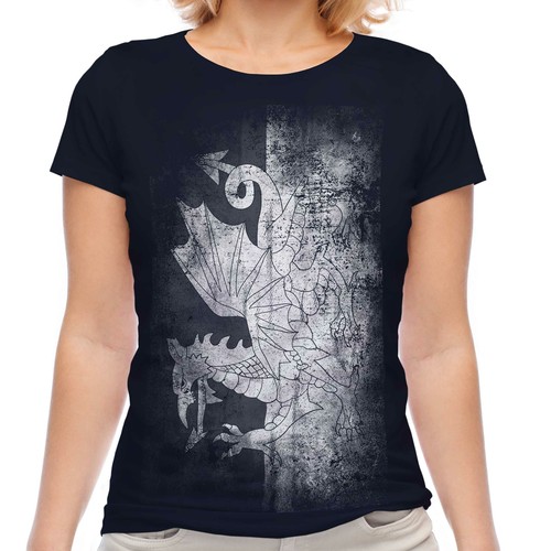 Welsh faded flag ladies - flag,