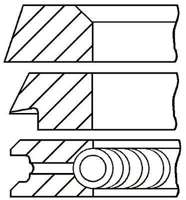 Single piston ring set std - piston,