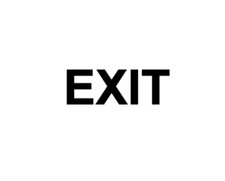EXIT sticker/decal car/van