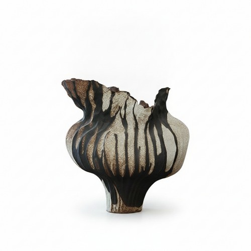 Ceramic style vase - vase, textured