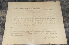 Vintage Arrest Warrant from