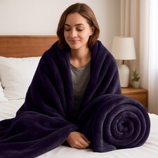 Plain Fleece Blanket Soft Warm