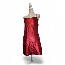 slinky red sequin mini dress