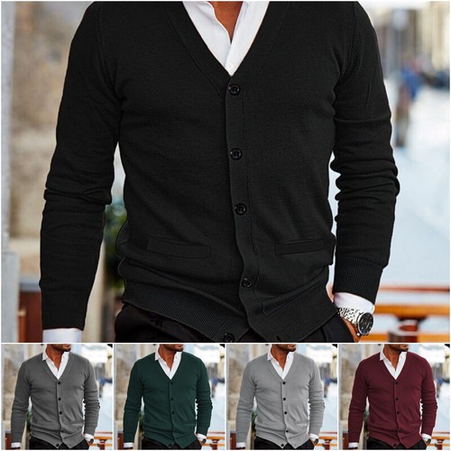 Mens sweater cardigan slim fit - mens,