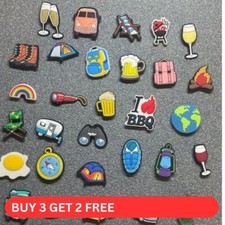 Shoe Charms for Croc Clogs - Camping BBQ Travel Outdoor Camp Site