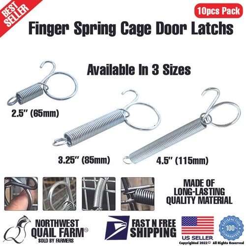 10pcs cage spring door latches - spring,