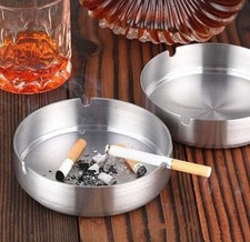Round metal ashtray 12cm or