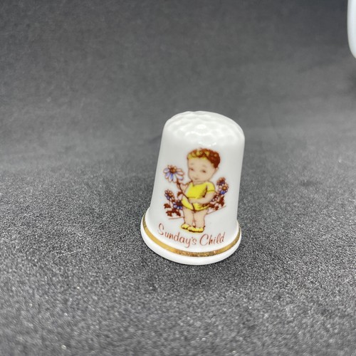 English bone china thimble - english,