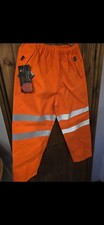 Goretex Panacea Orange Waterproof Overtrousers Size Medium