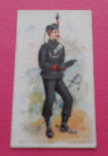 cigarette card AMERICAN TOBACCO MILITARY UNIFORMS TYPE C GREEN NET 60TH RIFLE CO