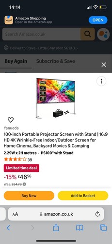100in portable projection - 100in,