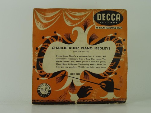 Charlie kunz piano medleys - piano,