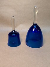 Vintage 2x Colbalt Blue Glass