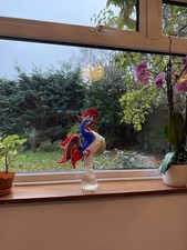 Vintage Murano Red Clear Art