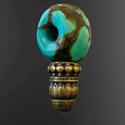 Antique tibetan turquoise - tibetan, guru