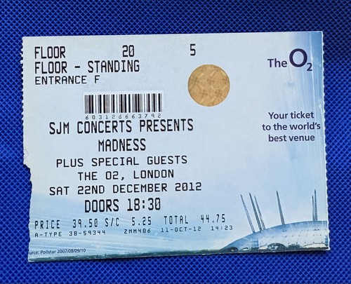 Madness ticket original the - madness,