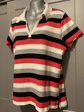 Ladies Top Size 18 Striped