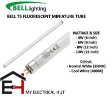 BELL T5 Miniature Fluorescent Tubes 4W 6W 8W 13W Cool White Warm White