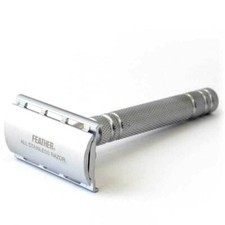 Feather AS-D2 Stainless Steel Double-Edge Razor - Made in JAPAN