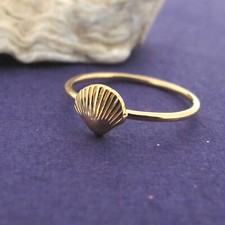 SHELL GOLD PLATED 14K &