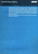 Fiat 130 Saloon UK market full