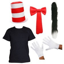 ADULT CAT COSTUME T-SHIRT HAT