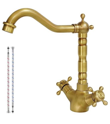 Retro kitchen tap - retro, bronze