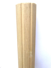 UNPAINTED 40mm, 50mm and 63mm (all approx.) SECONDS  FLUTED CURTAIN POLE.