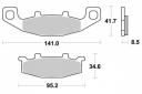 Brake pad Kawasaki GPX 600 750