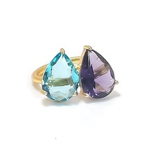 Amethyst, Topaz Gemstone 925
