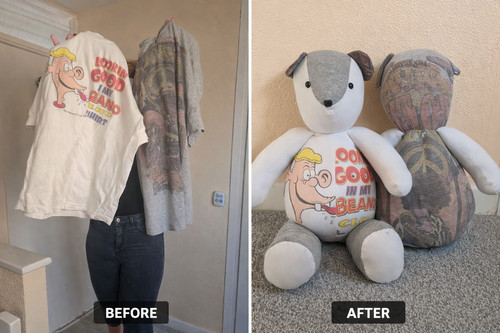 Memory teddy bear handmade - memory,