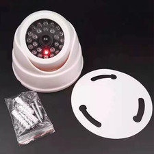 1pcs Dummy Dome CCTV Security Camera Flashing LED INDOOR-OUTDOOR Fake CAM UK.