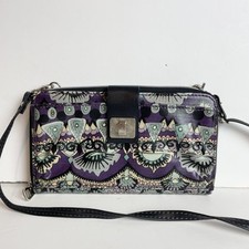 Sakroots Purple PVC Crossbody Clutch Purse Mini Bag