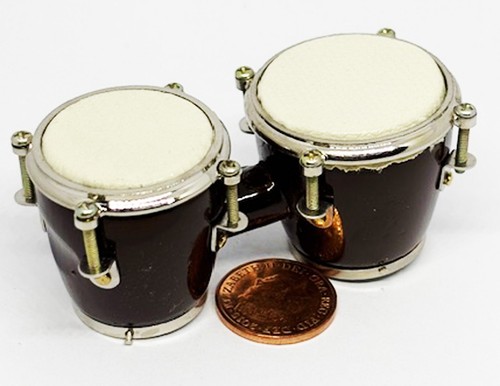 Dolls house bongo - drums, pair