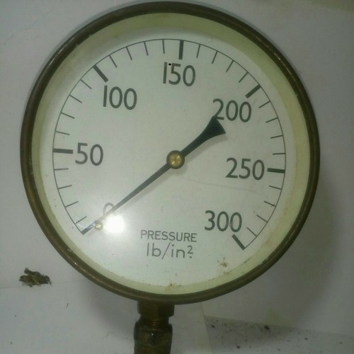 Vintage brass large engine - large,