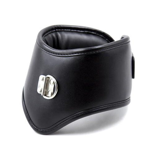 Padded leather neck collar - padded,