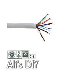 Telephone Extension Lead Cable RJ11 6 Core 3 Pair White PVC Insulated