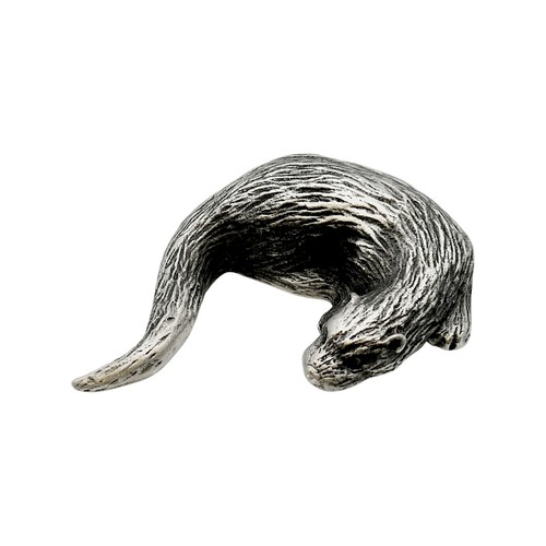 English made pewter otter - made,
