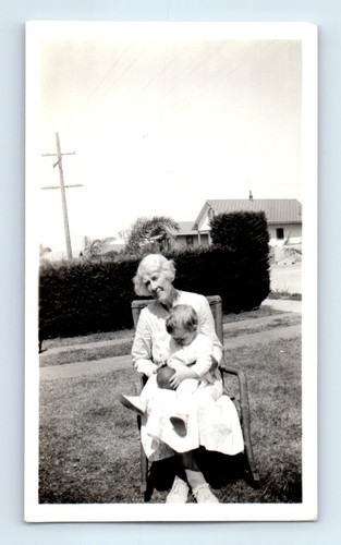Old vintage photo older woman - vintage,