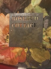 Vintage house sign cast - vintage,