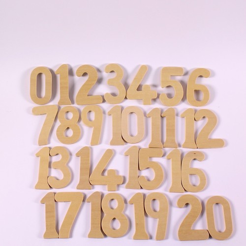 Large wooden numbers - large, &