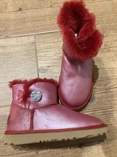 AUSLAND Uggs red leather and