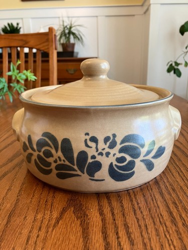 Pfaltzgraff folk art lidded - folk,
